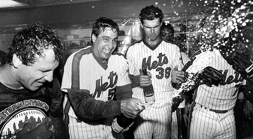 1986 Sid Fernandez Playoffs Game Worn New York Mets Jersey., Lot #59324