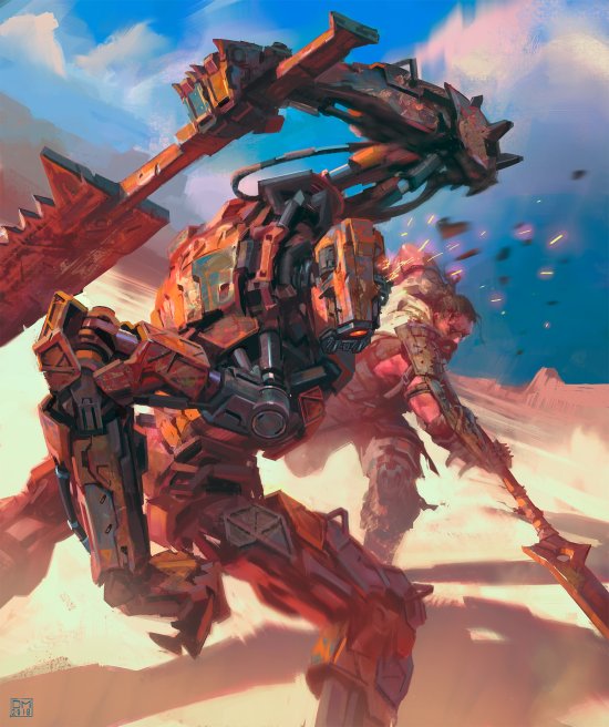 As sombrias ilustrações de ficção científica de Daryl Mandryk Daryl Mandryk artstation arte ilustrações ficção científica sombrio robôs futuristas alienígenas