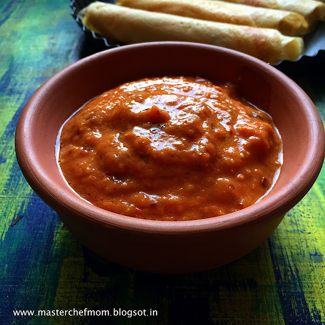 MASTERCHEFMOM Chettinadu Tomato Chutney Hotel Style Tomato Chutney