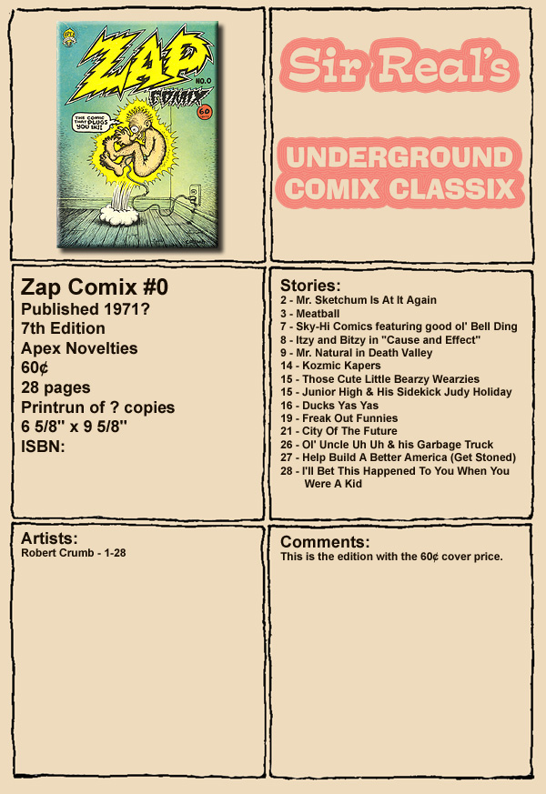 Read online Zap Comix comic -  Issue #0 - 29