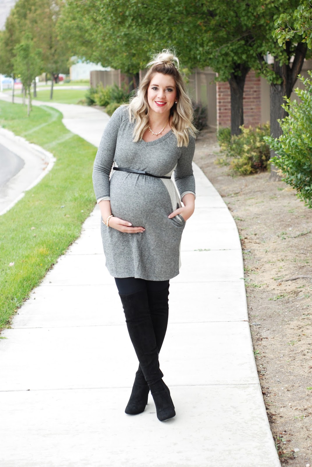Momo Maternity, Pregnant Dress, Maternity Dress, Utah Fashion Blogger