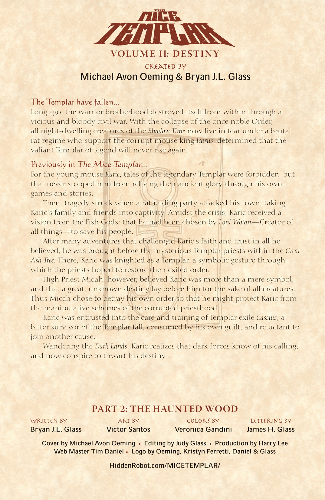 The Mice Templar Volume 2: Destiny issue 2 - Page 2