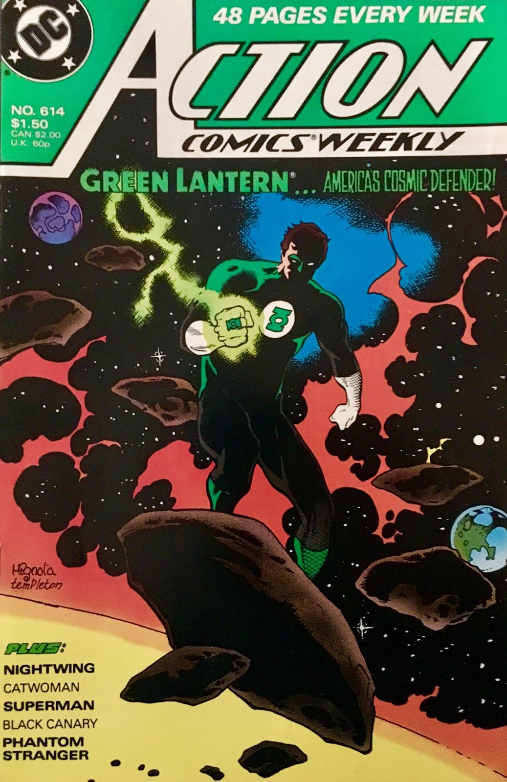 USA, 1988 Action Comics Weekly # 614 Superman, Green Lantern, Catwoman 