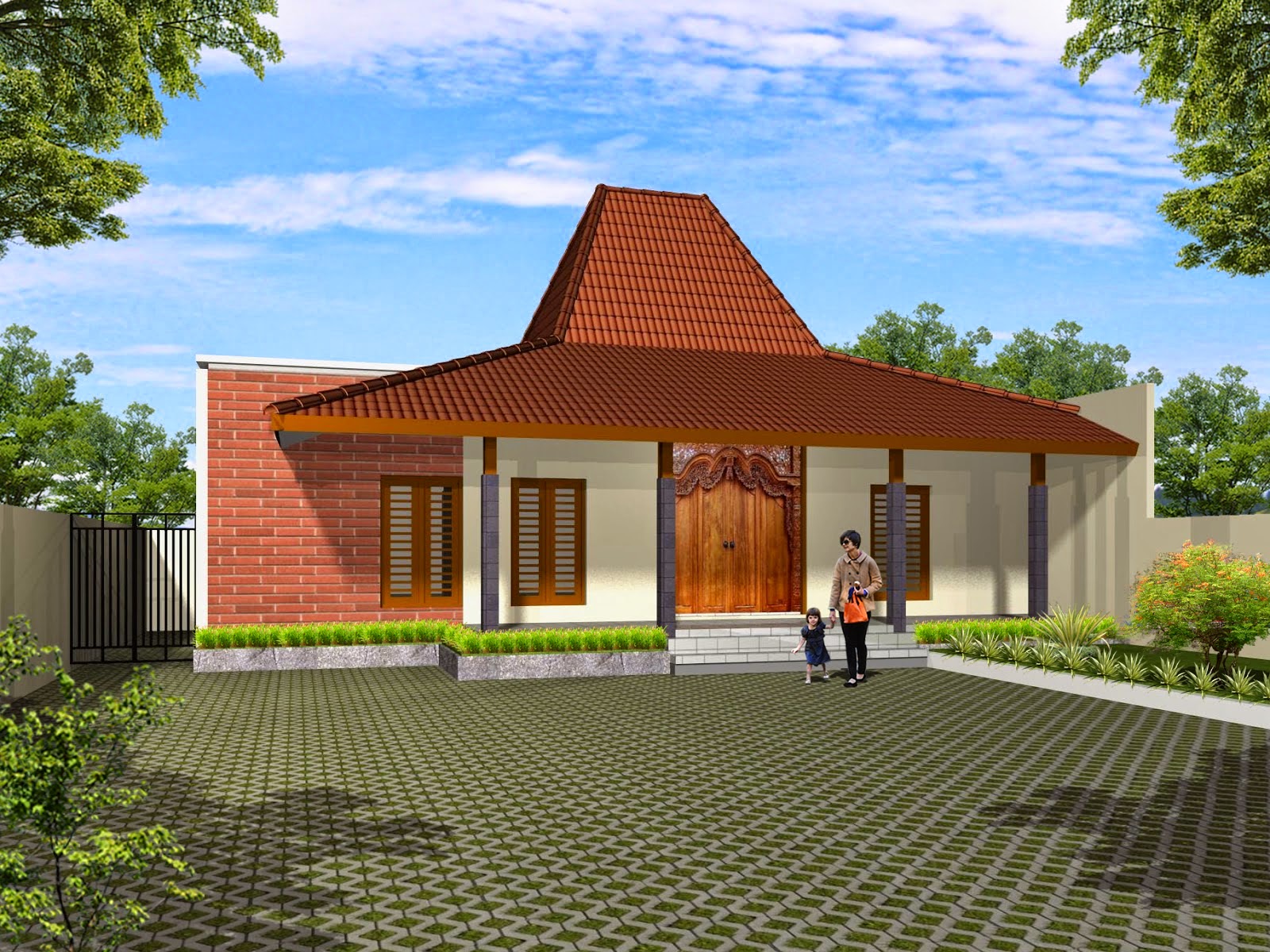 45 Desain Rumah Joglo Khas Jawa Tengah Pekanbaru Interior