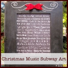 h christmas+music+subway+art