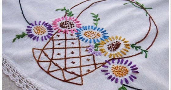 Populer 31 Motif Bordir Untuk Taplak Meja Simple Dan Minimalis