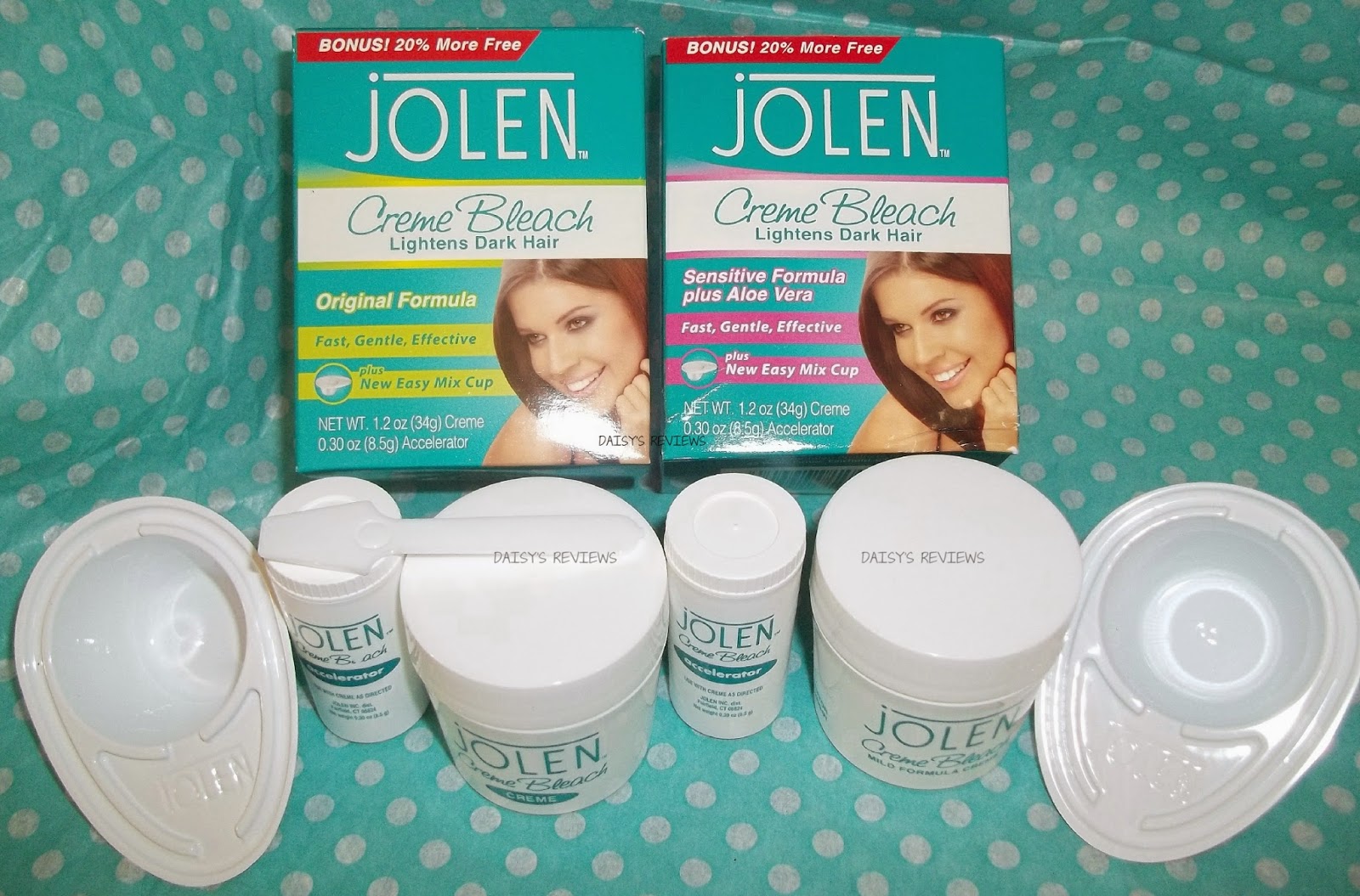 To Daisy's Reviews Jolen Creme Bleach and Conair You Reflect