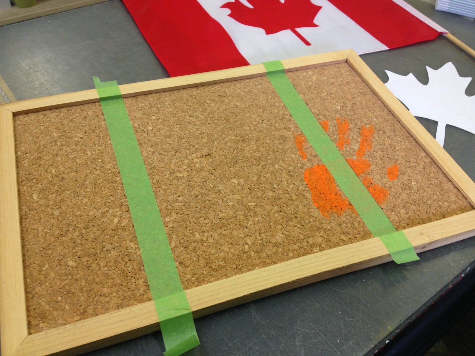 Ashley Marie Interiors Canada Day DIY Patriotic Cork Board