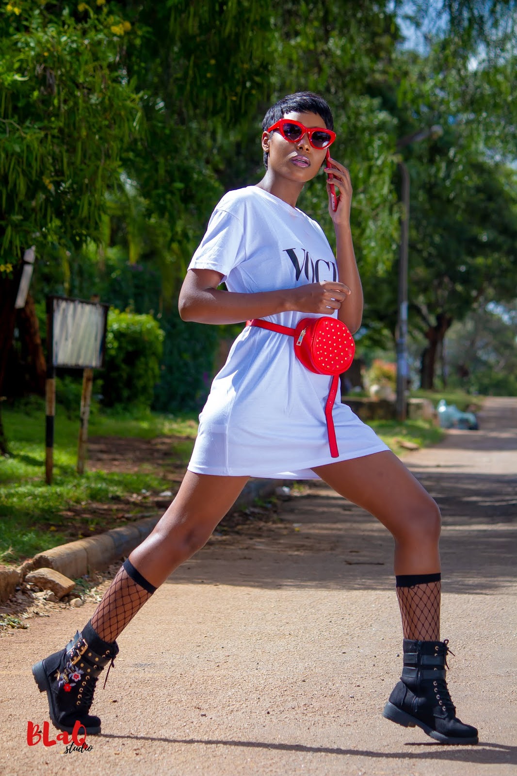 Model Photography With Tania - Blaq Studios March Photo-shoot: Zimbabwe model Tania strikes a pose for Blaq Studios.