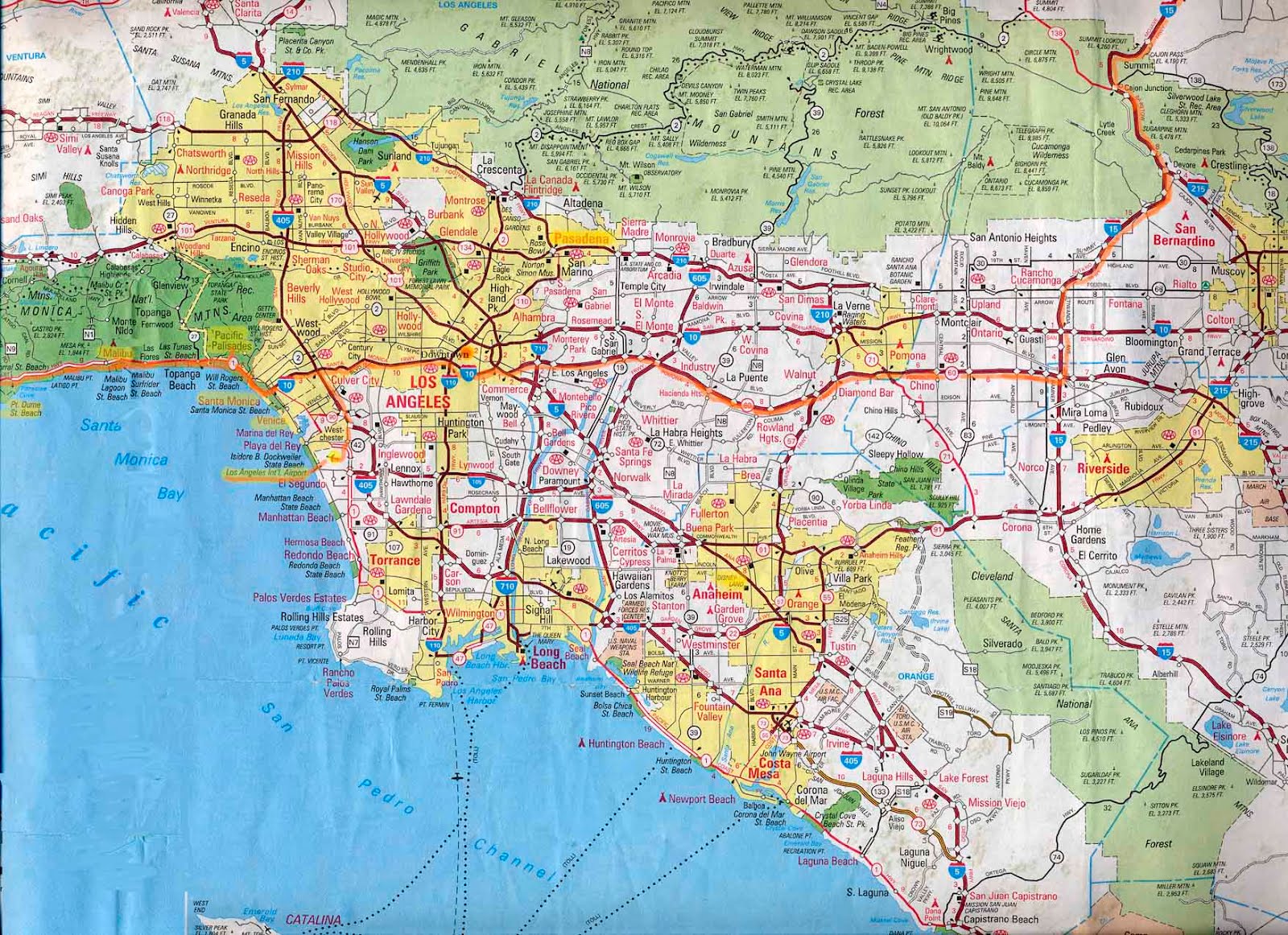 Mapa De Los Angeles Images And Photos Finder