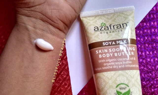 Azafran organics soya milk skin-soothing body butter review Azafran organics soya milk skin-soothing body butter review