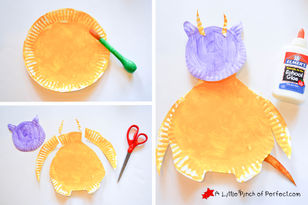 Easy Paper Plate Monster Craft for Kids - Taming Little Monsters