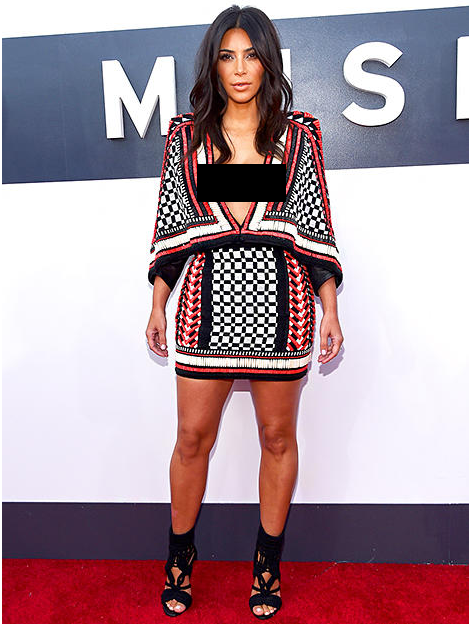 Kim Kardashian West at MTV VMAs 2014
