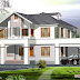 2400 sq.feet Western style home in Kerala