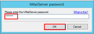 Password сервера. Wildduck mail Server.