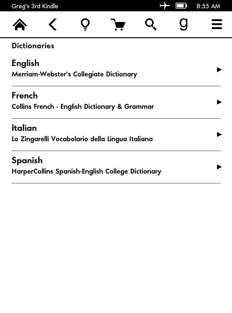 Greg's Reflections How to Read a Foreign Novel on a Kindle