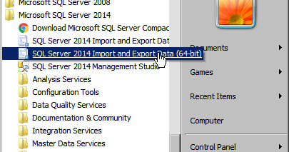 Menggunakan SQL Server Import And Export Data Untuk Mengimpor Data dari ...