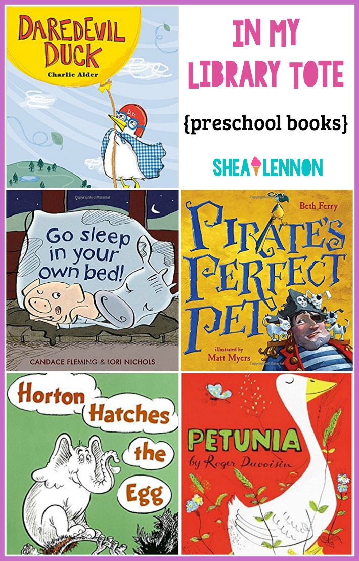 In My Library Tote: Preschool Books Featuring Animals