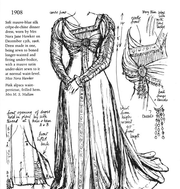 A 1908 Evening Gown, Beginnings ~ American Duchess
