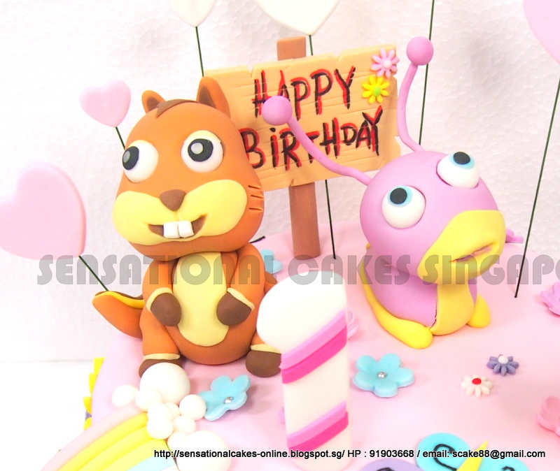 The Sensational Cakes BABYTV CAKE SINGAPORE / tulli is the purple color slug.. and giraffe and