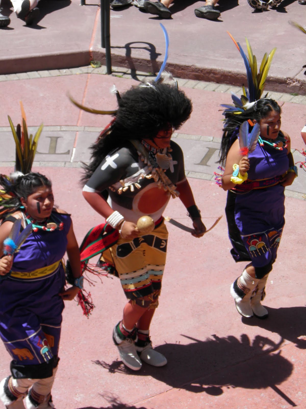 walking flagstaff Hopi Buffalo Dance Niuvatukya'ovi Sinom Dance Group