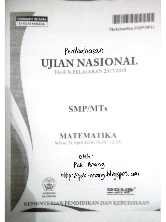 Contoh Soal Dan Materi Pelajaran 10 Pemkoreksian Soal Un