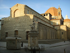 The Basilica di San Lorenzo, where Ferdinando II is buried, is one of Florence's largest churches
