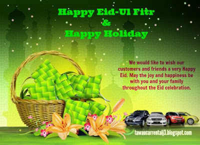 Happy Eid-Ul Fitr & Happy Holiday from J3 Tawau Car Rental