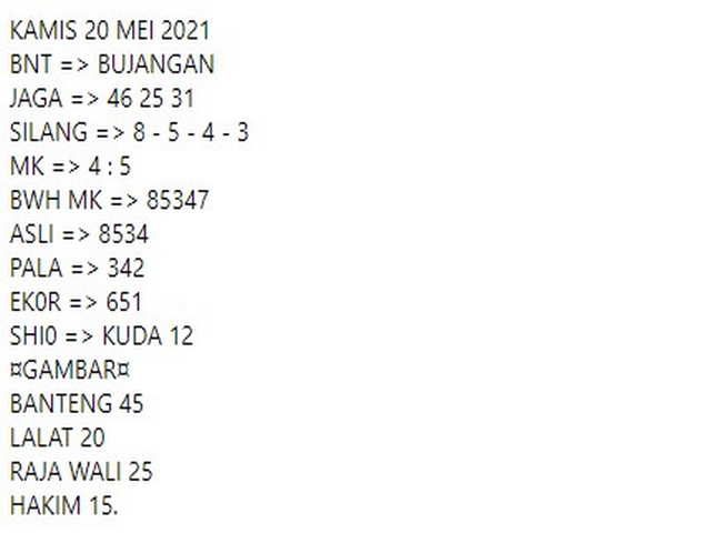 Shio Main Adhi Luwuk Minggu