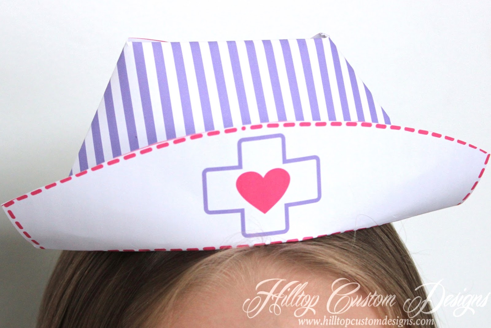 DIY Nurse Hat Tutorial Hilltop Custom Designs