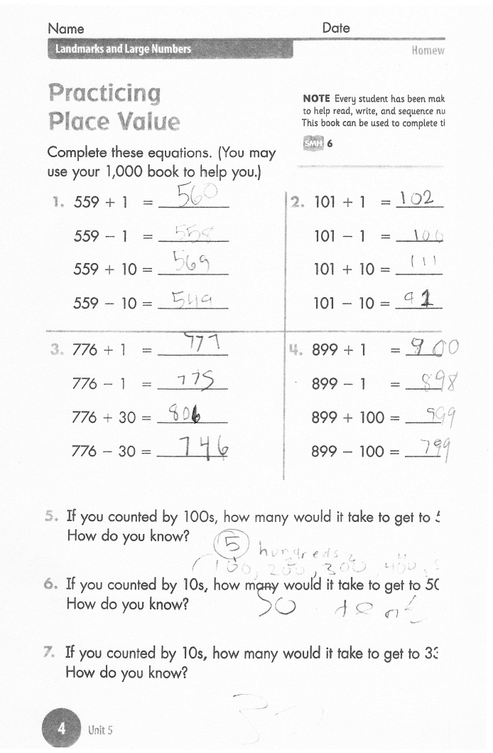 Math problems for 4th graders