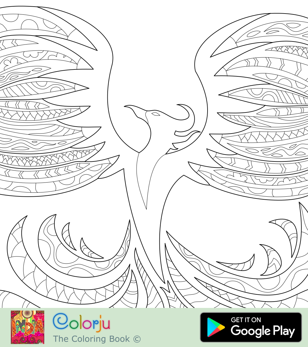 Featured image of post Phoenix Coloring Pages For Adults