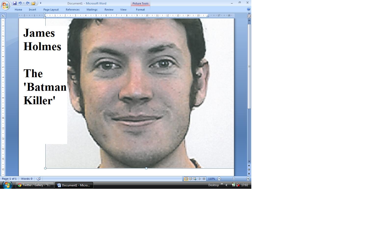 Chalk and Cheese The Batman KillerJames Holmes