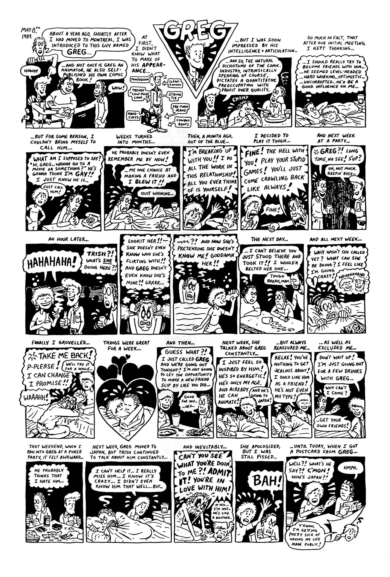 Read online Peepshow: The Cartoon Diary of Joe Matt comic -  Issue # Full - 35