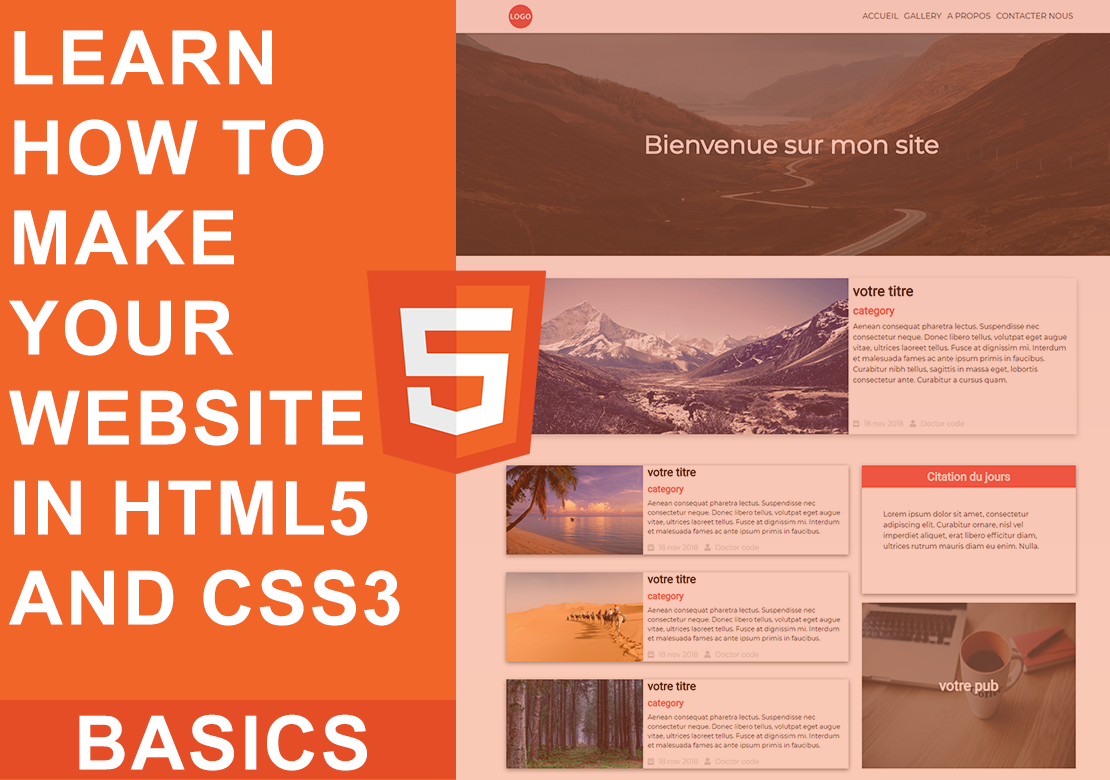 LEARN HOW TO MAKE A WEBSITE USING HTML AND CSS: PART 2 - DoctorCode