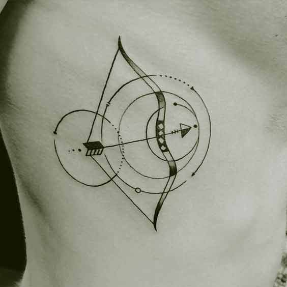 Beautiful Sagittarius bow Tattoos Designs And Ideas
