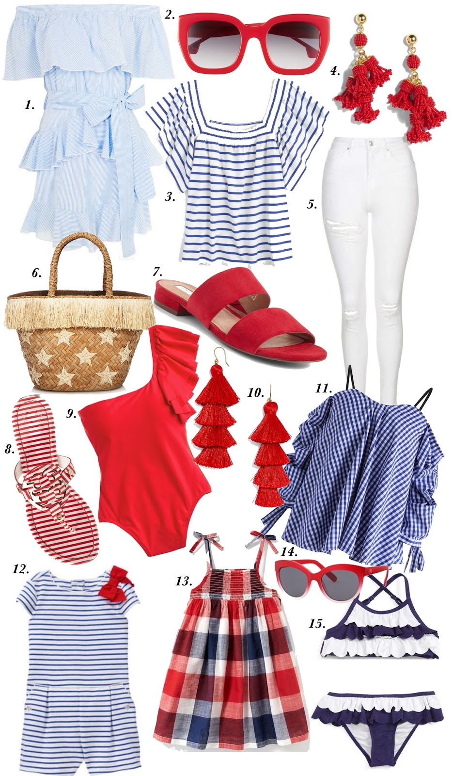 July 4th Outfit Inspiration - Click through to see more on Something Delightful Blog!