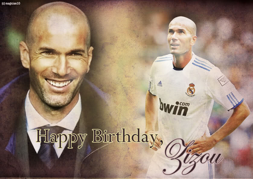 Real Madrid News : Happy Birthday Zinedine Zidane