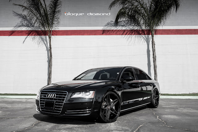2011 Audi A8 Fitted with 22 Inch BD-8’s in Two Tone Black | Blaque Diamond - Blaque Diamond Wheels 2011 Audi A8 Fitted with 22 Inch BD-8’s in Two Tone Black - Blaque Diamond Wheels
