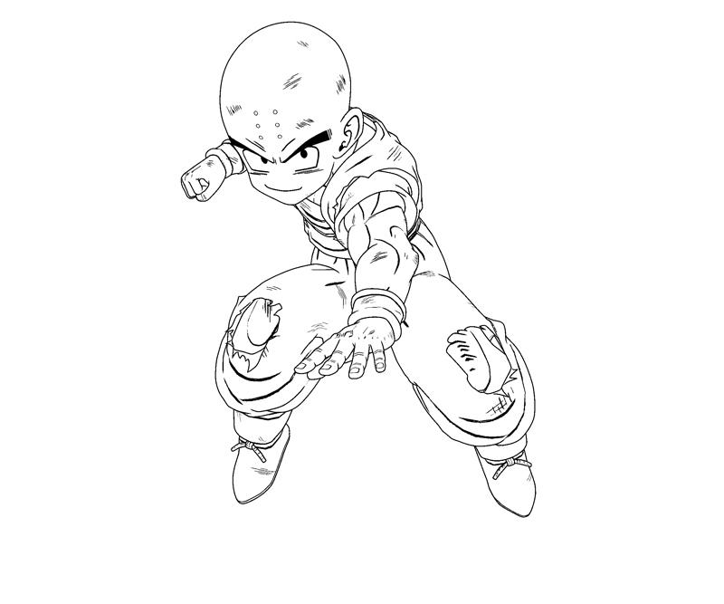 Krillin Pages Coloring Pages