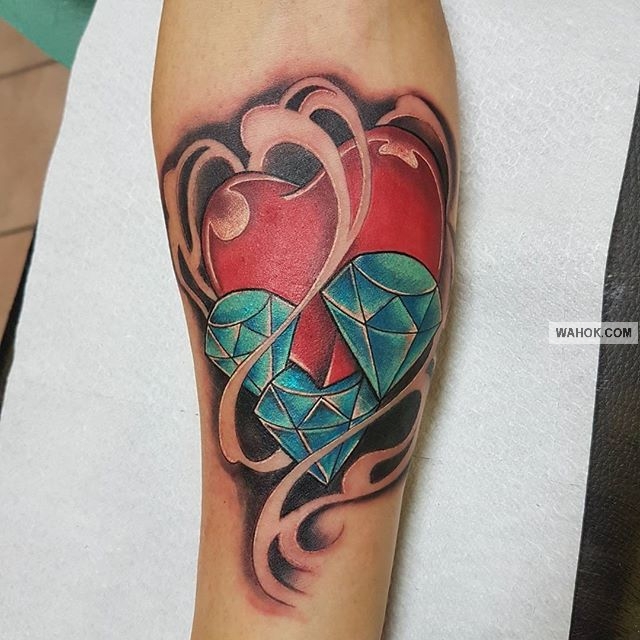 23 Gambar Tato Keren Diamond Kristal Terbaru Paling Unik