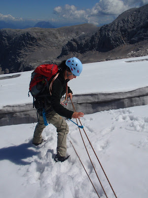 Wuide Buam: DEMO: Gletscherseilschaft, Spaltenbergung Lose Rolle ...