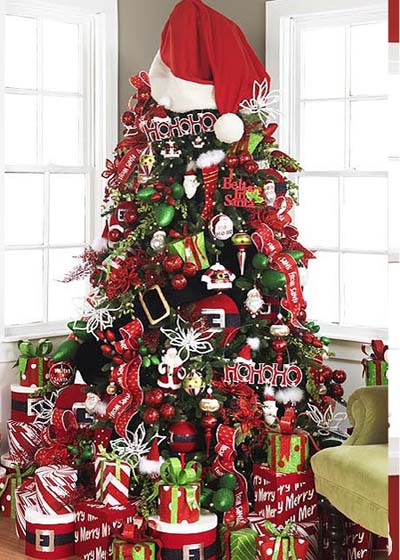 The Inspired Creative One Christmas Trees They Use Actual Decorations Or If Are Ornaments Over The Top Huge Also Decorating Base Of Your Tree Can Really Make A Difference As