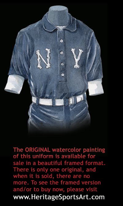 Heritage Uniforms and Jerseys and Stadiums - NFL, MLB, NHL, NBA, NCAA, US  Colleges: New York Yankees Uniform and Team History