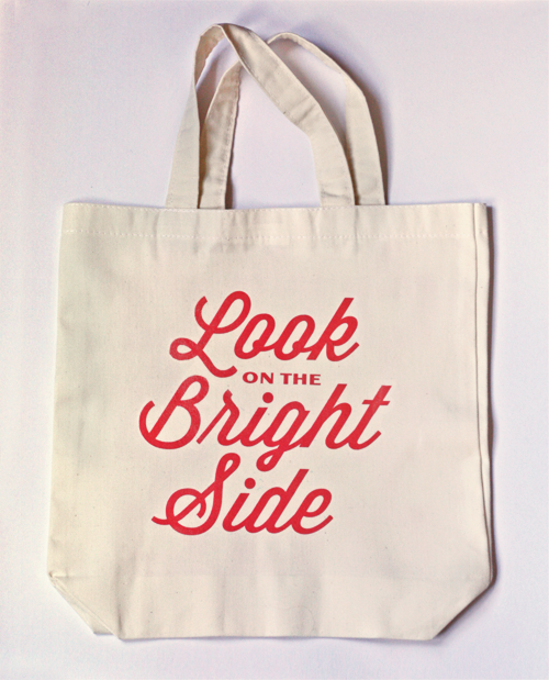 DIY ironon typographic tote bag How About Orange