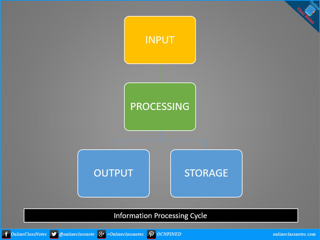What is information processing cycle? 4 phases of information ...