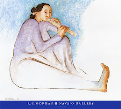 A Navajo Lady Playing Flute: <br>by R. C. Gorman (2001)