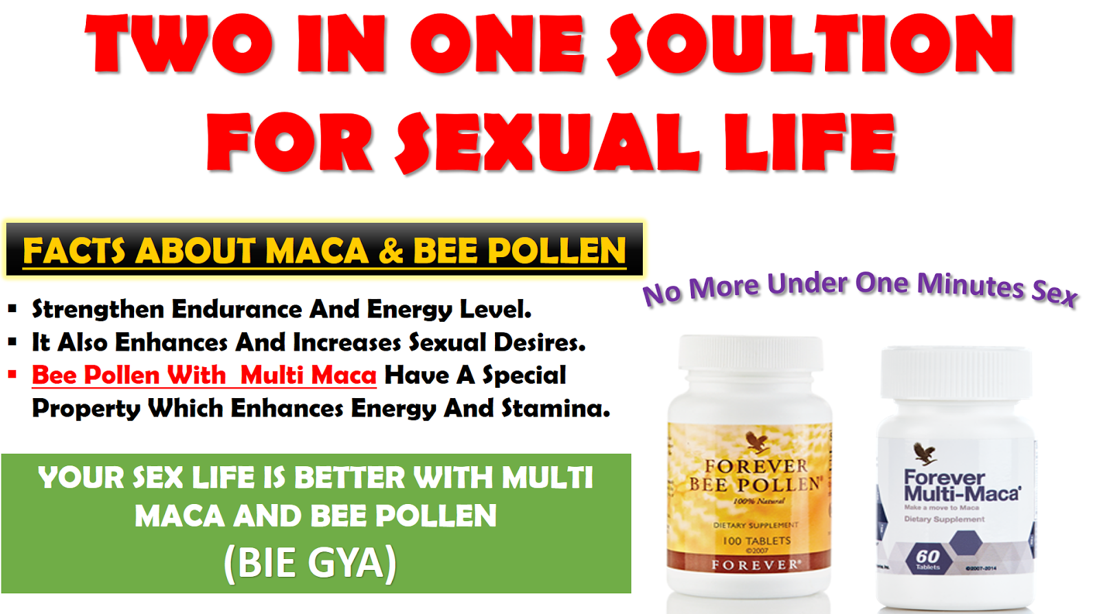 2-IN-1 SOLUTION FOR PREMATURE EJACULATION AND SEXUAL LIFE