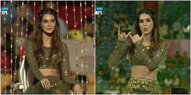 Hot And Sizzling Performance Of Kriti Sanon At Ipl 2017 Opening Match Between Rcb And Dd Firstu Maga