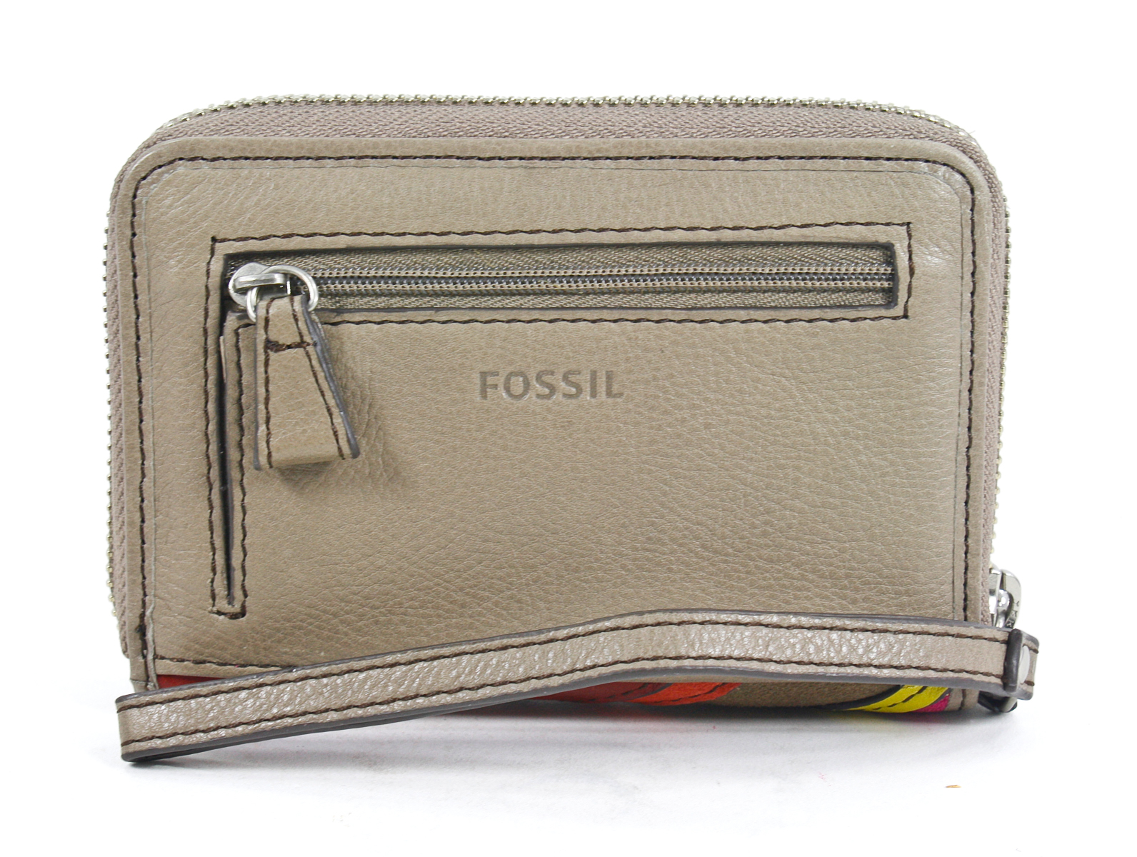 Boutique Malaysia Fossil Multifunction Patchwork Striped wallet Wristlet